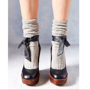 UO Kimchi Blue Sophie Ankle-tie Wedge